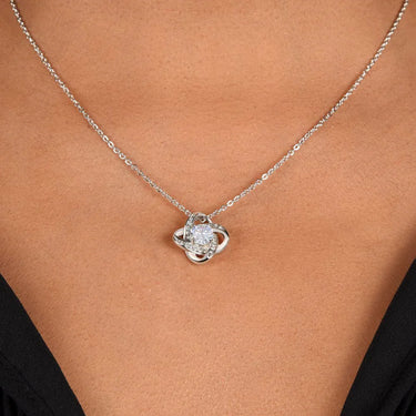 To My Beautiful Daughter-in-Law - Love Knot Necklace Gift Set - SLDDL0020 - Sunshine Letters Co